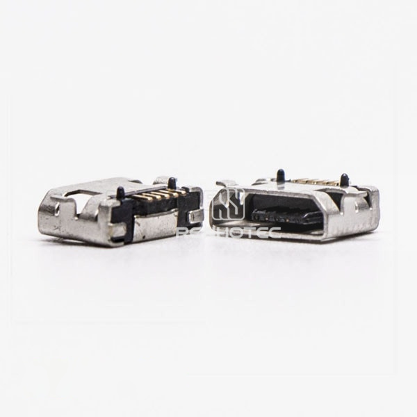 Micro USB Female 5 Pin SMT Type 180 Degree for PCB Mount