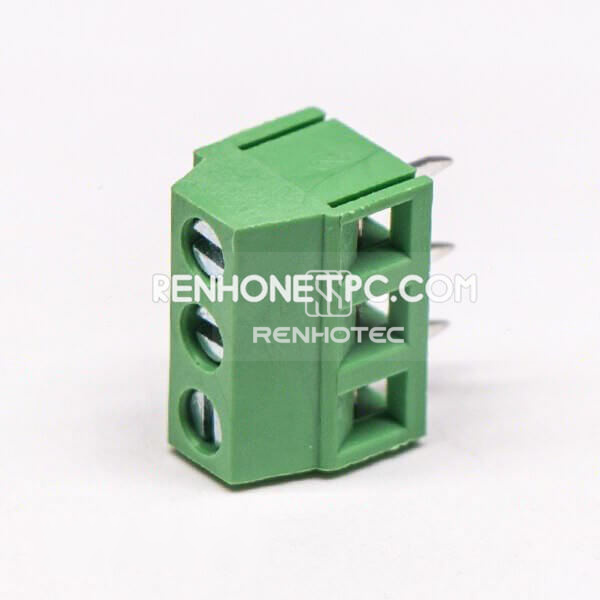 PCB Universal Screw Terminal Block Connector Green 3pin Straight