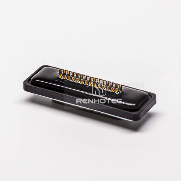D-SUB 44 Pin Waterproof Straight Male Machined Solder Type Connector