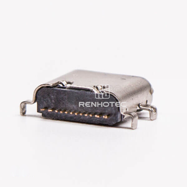 USB Type C Right Angle Female Offset Type