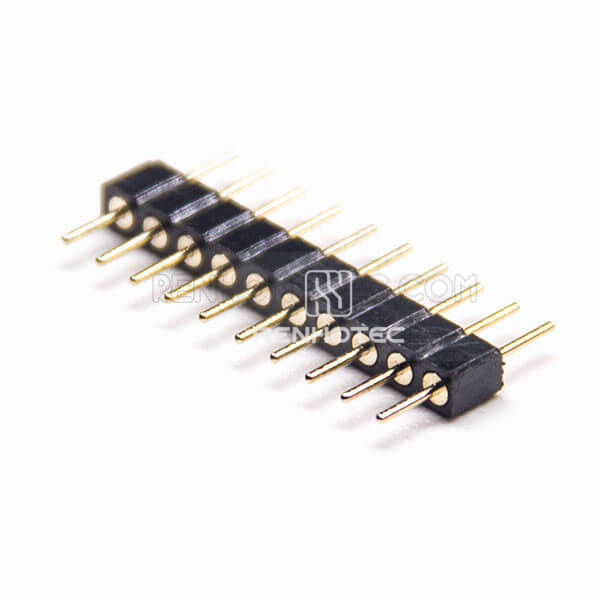 Single Row Header Connector 10 Pin Straight 2.0mm Picth Dip