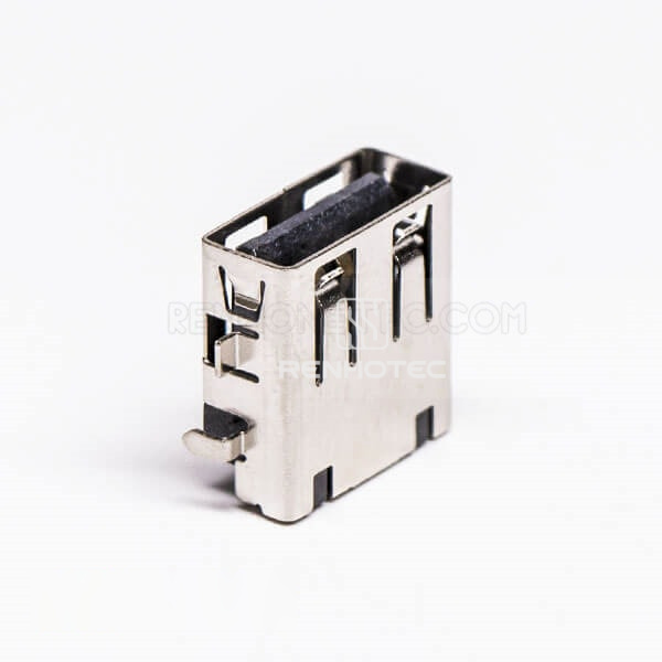 Female USB PCB Connector Right Angle DIP