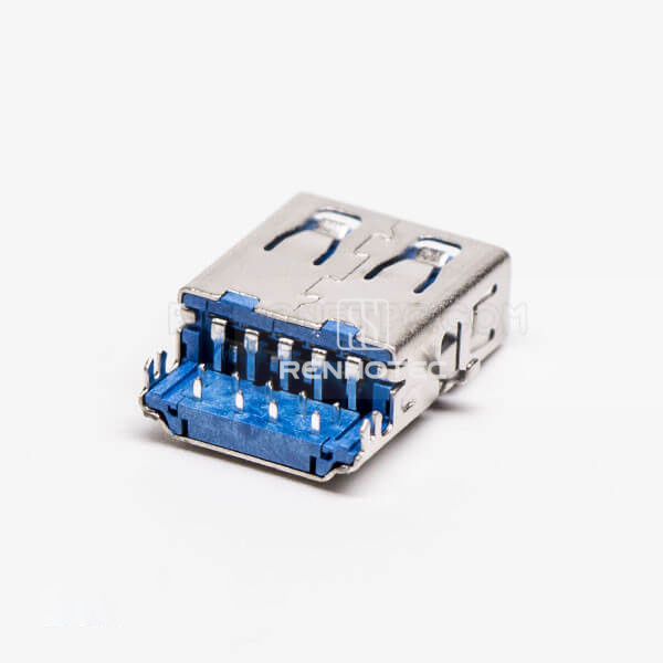 USB 3.0 Speed Type A Connector Female 90 Degree SMT Offset Type