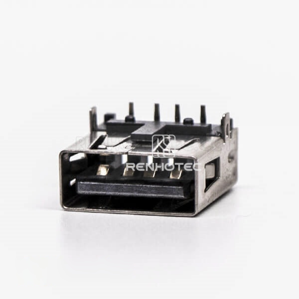 DIP USB A Right Angle Female for PCB Mount