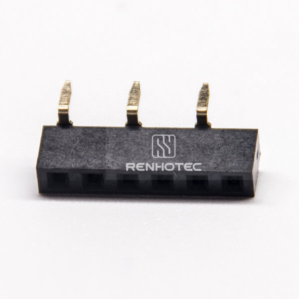 Header 2.54mm Single Row 6 Pin Straight PCB Mount