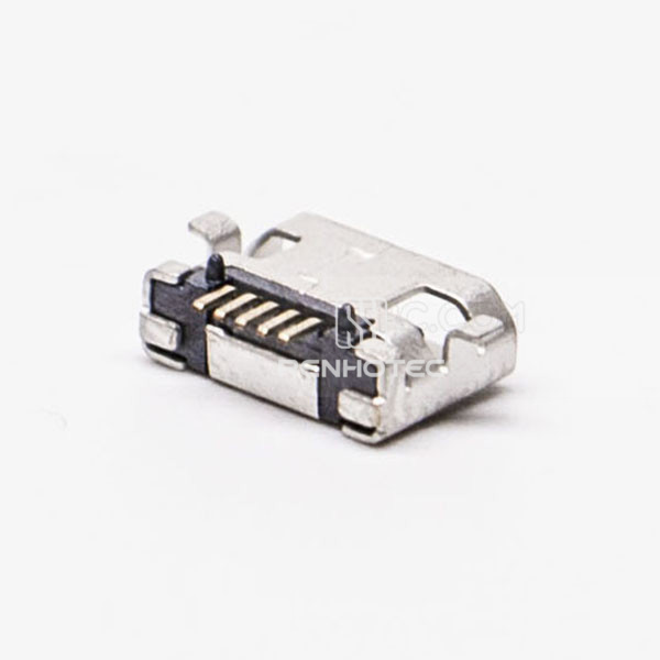 Micro USB Female 5 Pin SMT Type 180 Degree for PCB Mount