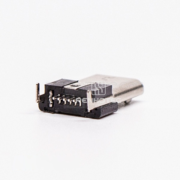 Male Micro USB Connector Right Angle DIP 5 Pin Type B For PCB