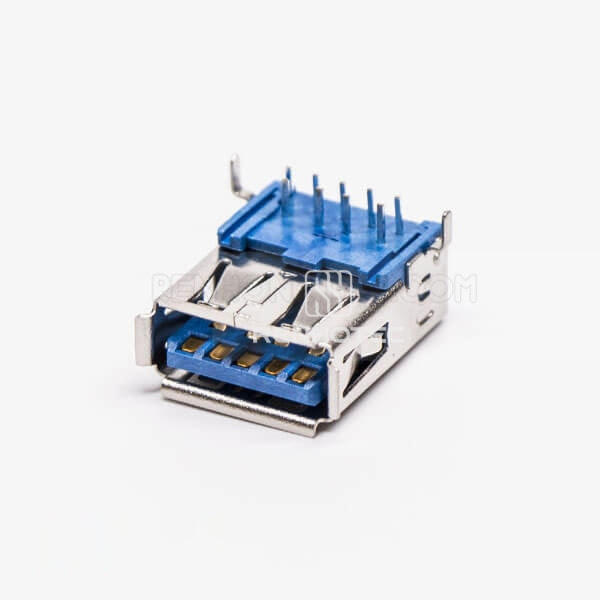 DIP Through Hole USB 3.0 Type A Port Right Angle Female