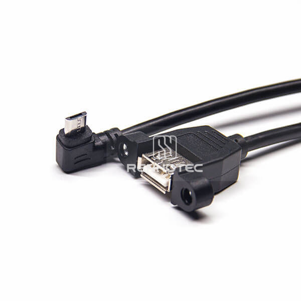 USB Type-A Female to Micro USB Male Cable