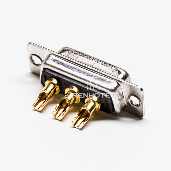3W3 Female D-SUB Connector, Straight Solder Termination
