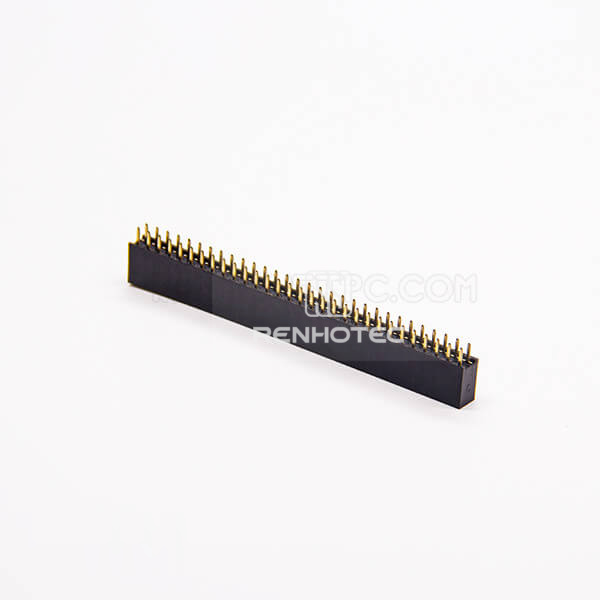 DIP Type Straight Female Header 60 Way Dual Row