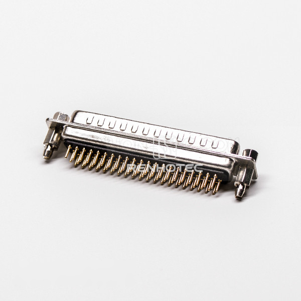 D-SUB 62 Pin Connector Male 180 Degree Staking Type Through Hole for PCB Mount