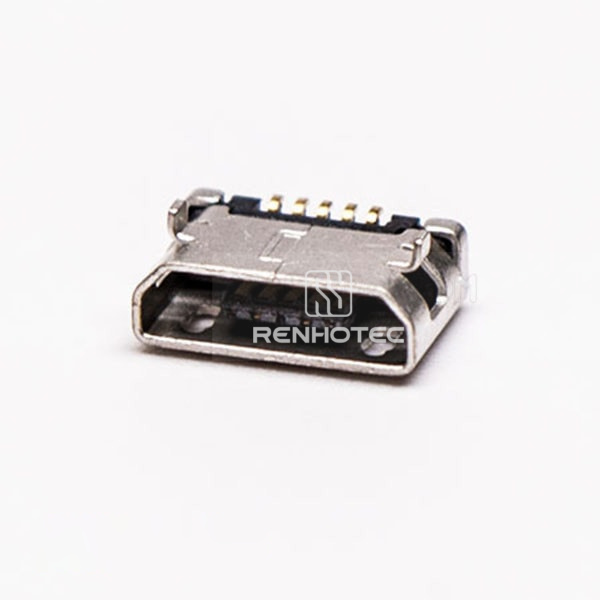 USB Micro Female Pinout DIP 5.65 Type B SMT 5 Pin for Phone