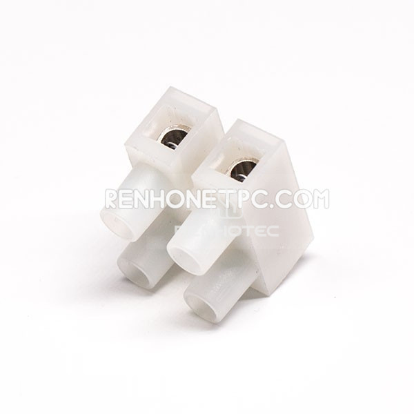 Terminal Strip Connectors 4 Holes White Feed through terminal blocks