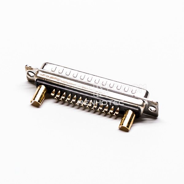 D-SUB High Current 27W2 Male Solder Type Straight For Cable Connector