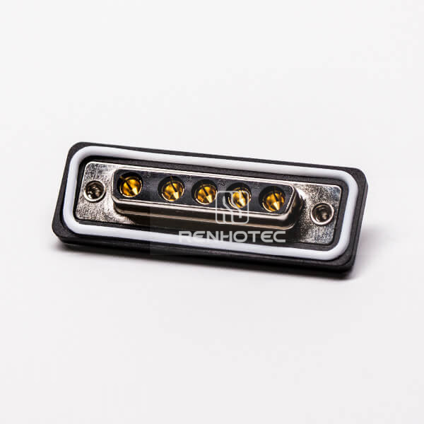 DB IP67 Female Straight 5w5 Machined for Cable Solder Type Connector
