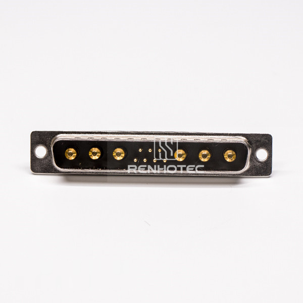13W6 D-SUB Power Connector Solder Type Male Straight for Cable Staking Type