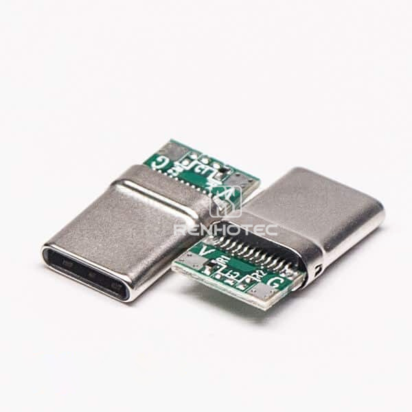 180 Degree USB Type C Connector Types Solder Type