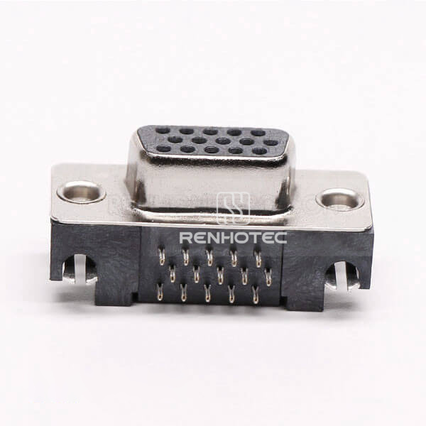 DB 15 Connector Female Right Angle High Density
