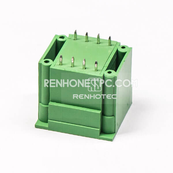 Terminal Blocks 8pin Green Plug with 4 Screw Holes Connector