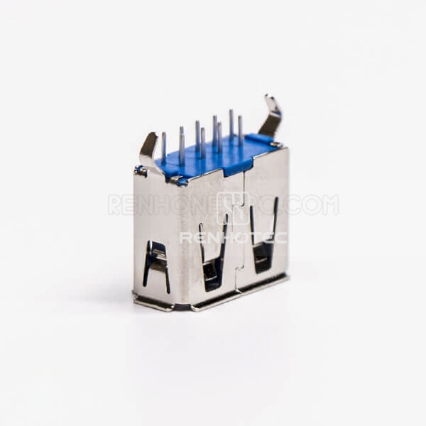 Straight Type USB 3.0 A Female DIP Through Hole for PCB Mount