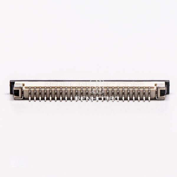 FPC Connector Jack 1.0PH 24 Pin Bottom Contact Style Slider Type for Surface Mount 2.5H