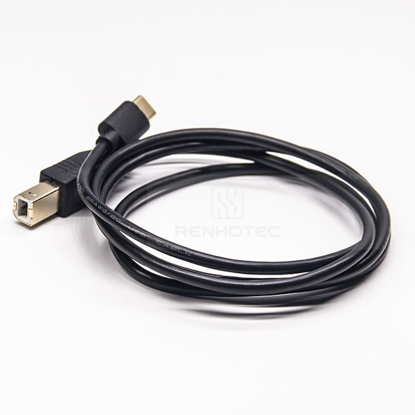 Gold Plated Type C to Type B Cable Printer Cable 1m