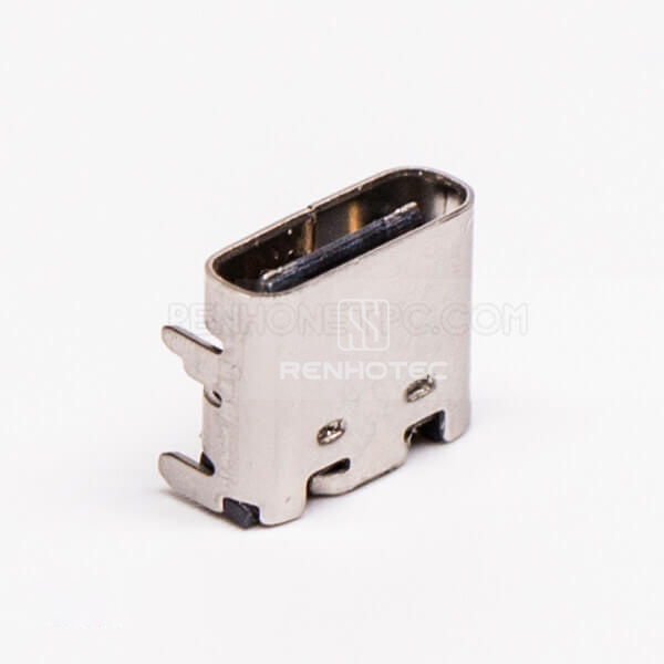 USB Type C Port Female Right Angle SMT DIP for PCB Mount