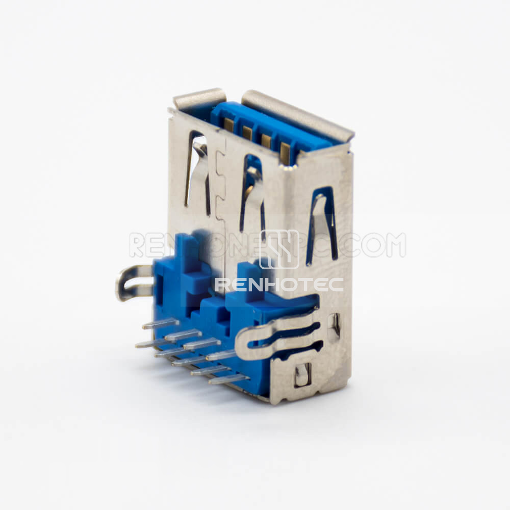 3.0 USB A Connector Right Angle 9 Pin Female DIP Type