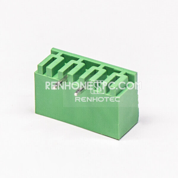 2 pin Terminal Block Angle Green Pluggable Type PCB Connector
