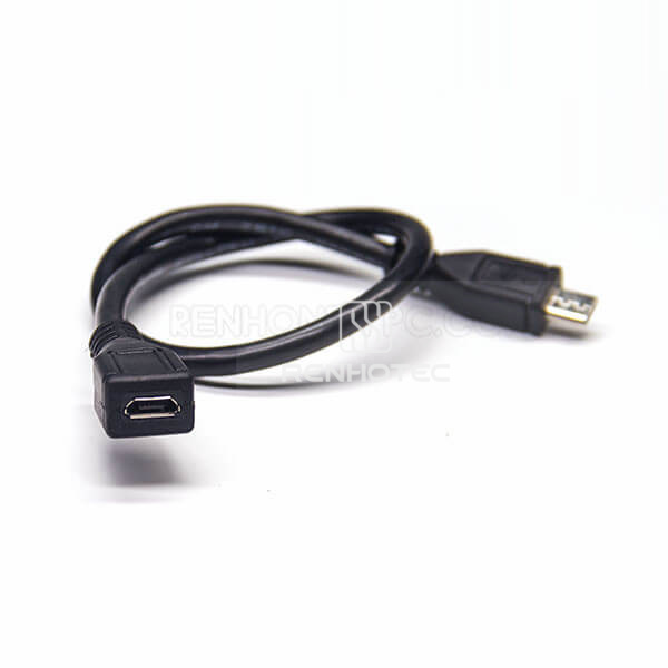 Micro USB Male-to-Female Straight USB 2.0 Cable