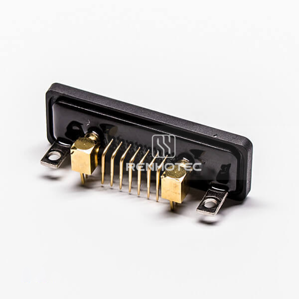 Waterproof D-SUB Coaxial for PCB Mount 17w2 Male Right Angle Connector