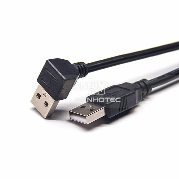 Cable USB Type A Double Male Down Angle to 180 Degree Connector