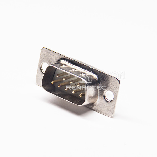 D-SUB 9 pin cable Male Stamped Pin Solder Type Connector
