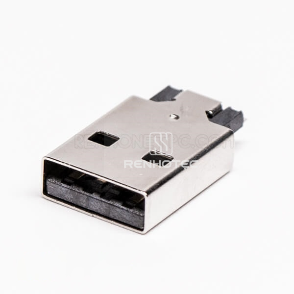 USB Male 2.0 Type A Connector Offest Type for PCB Mount
