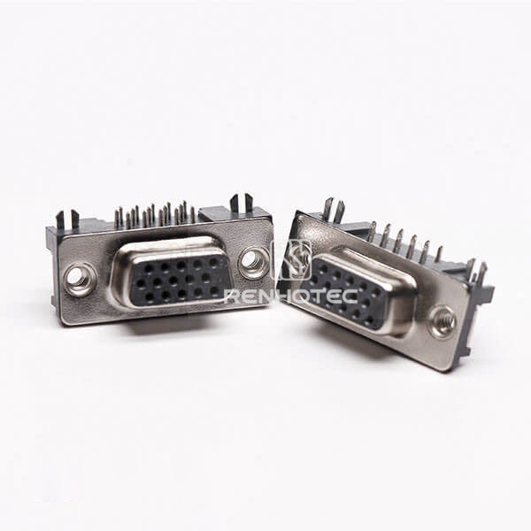 DB 15 Connector Female Right Angle High Density