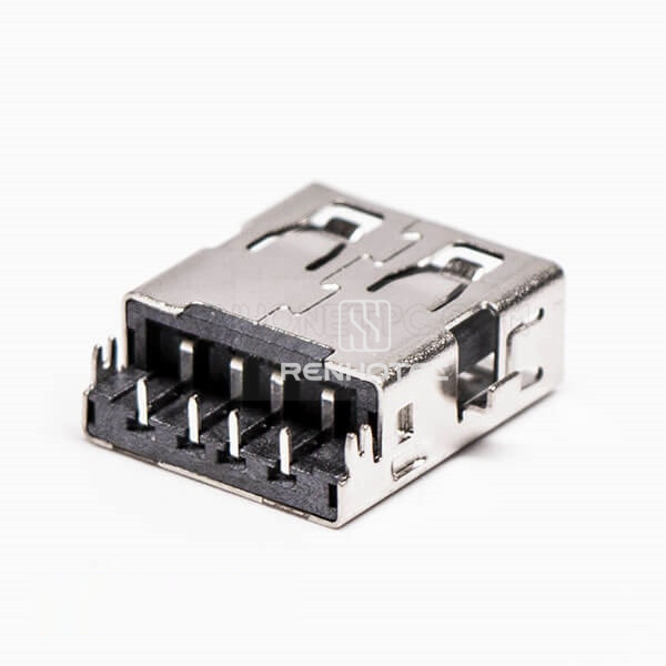 USB2.0 Through Hole Mount Female Type A 90° Reverse for PCB