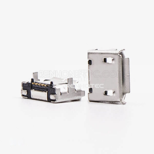 Connector Micro USB 5 Pin Type B DIP 7.15 for PCB Mount