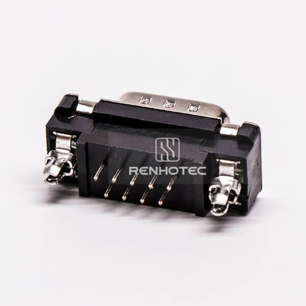 9 Pin D-SUB Male Straight Through Hole for PCB Mount Connector