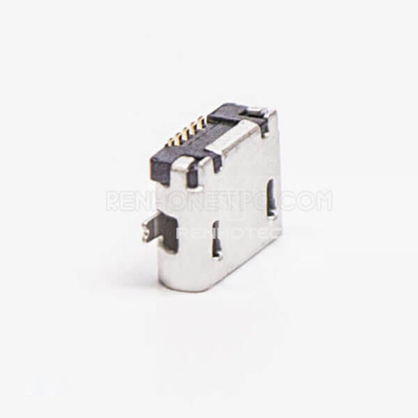 Micro USB 5 Pin Type B Straight SMT Socket for Phone