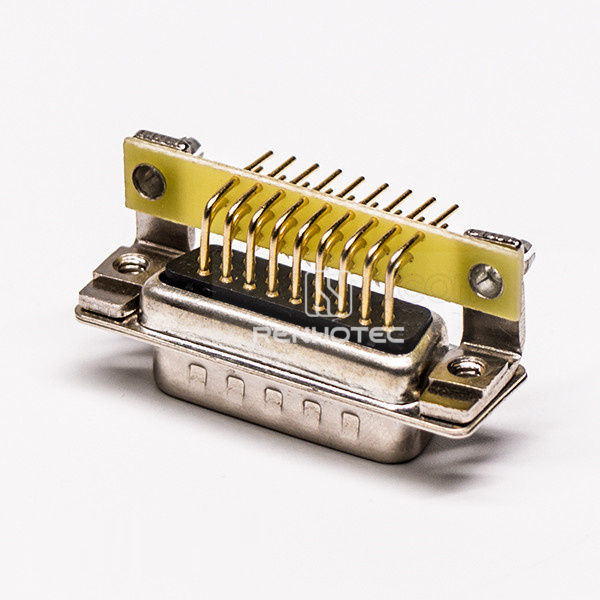 D-SUB 26 pin Right Angle Plug 8.89 Staking type Machined Pin Machined Pin