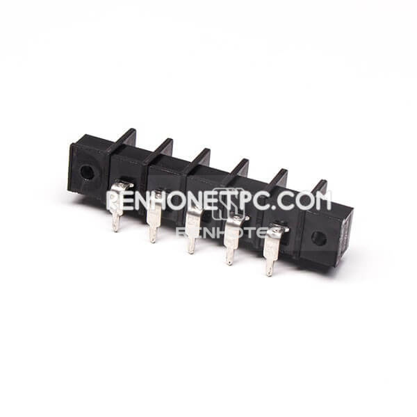 Terminal Strip vs Barrier Strip 5pin Right Angle Black PCB Mount