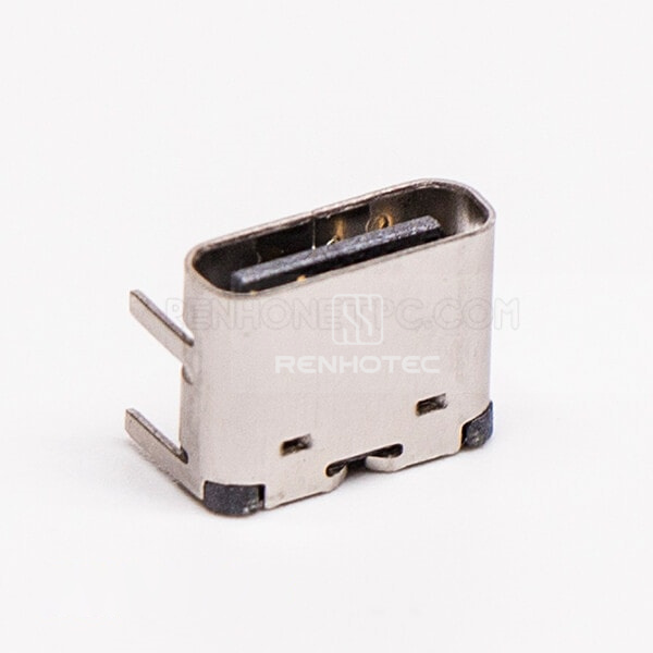 Right Angle USB Type C Female SMT Through Hole