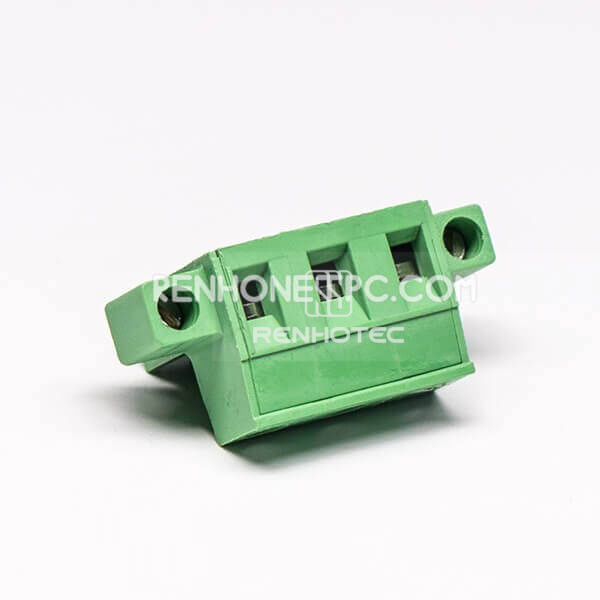 Terminal Block Automotive Right Angle Cable Connector with Clamp Type
