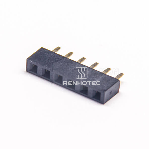 PCB Pin Header Female Single Row 2.54mm Center Spacing