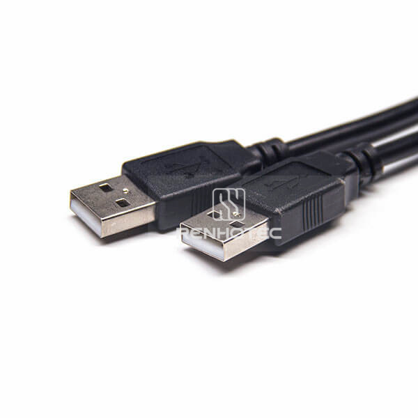 Double Male USB Cord 2.0 Type A Male to Male Straight Connector