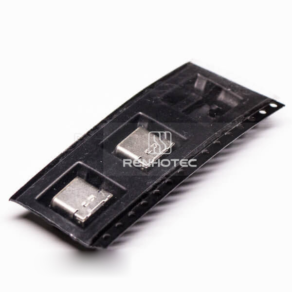USB Type C Female Connector Right Angle SMT for PCB Mount