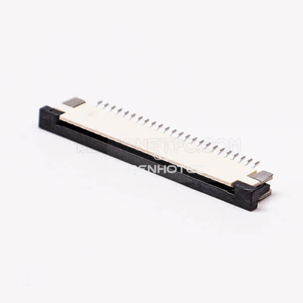 FPC Connector Jack 1.0PH 24 Pin Bottom Contact Style Slider Type for Surface Mount 2.5H