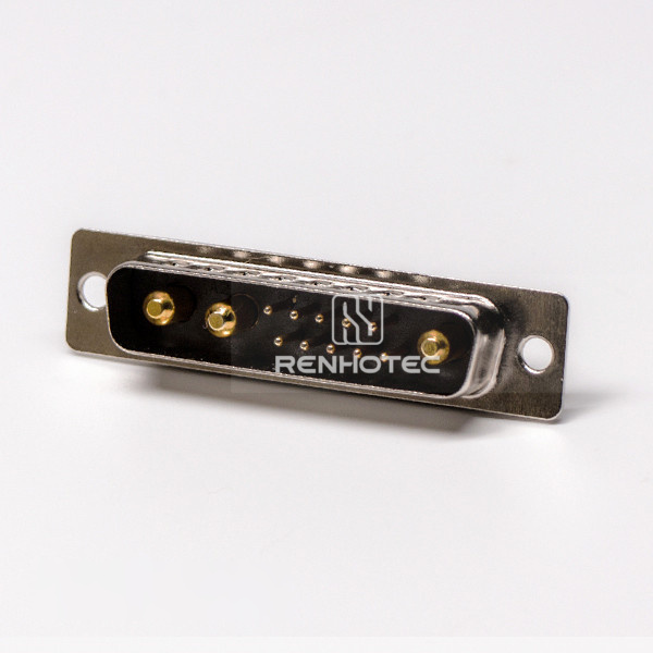 13W3 D-SUB Male Connector180 Degree Solder Type for Cable with Staking