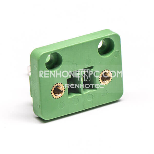 Terminal Block Connector 2pin for PCB Mount with 4 Screw Holes